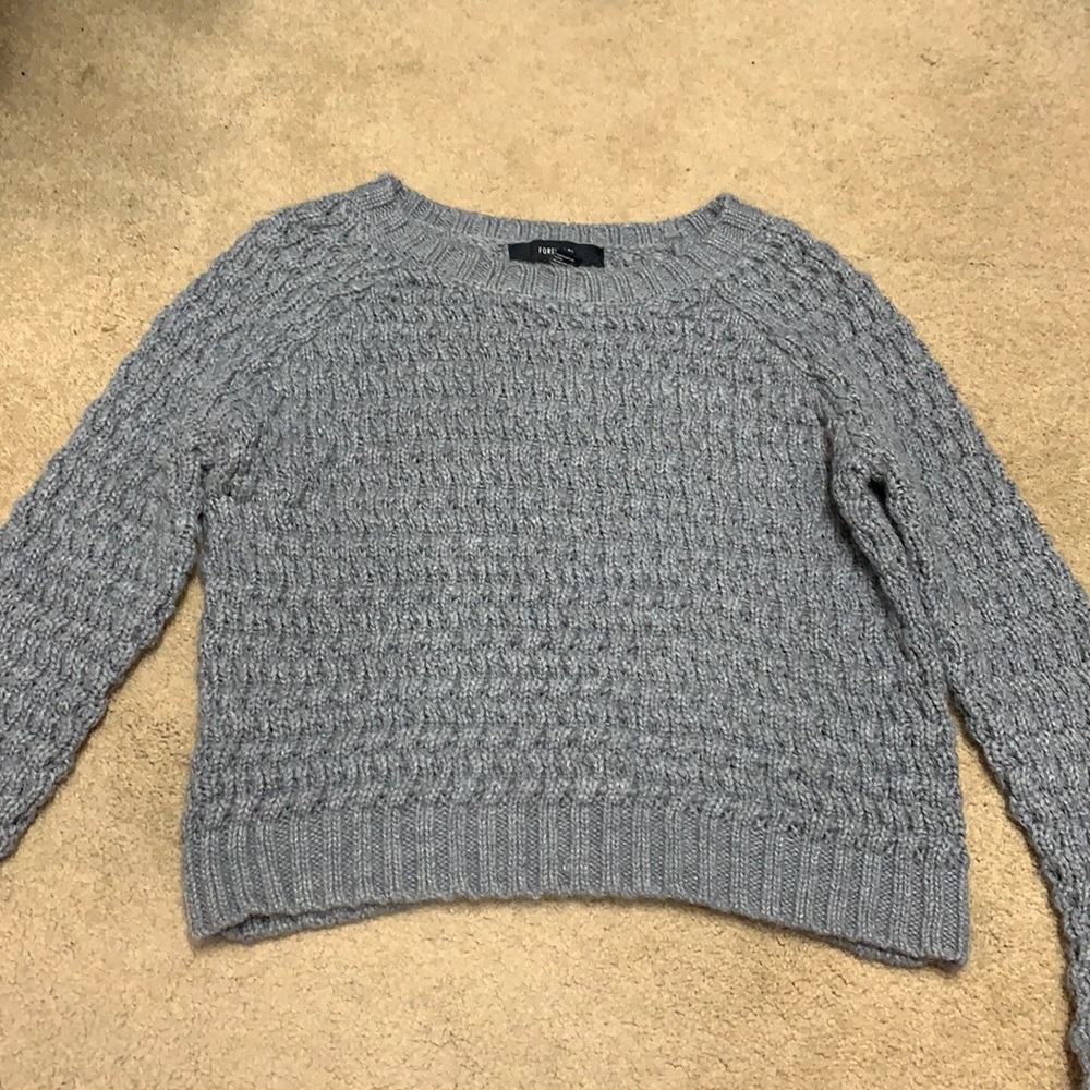 Dark Grey Ribbed Sweater